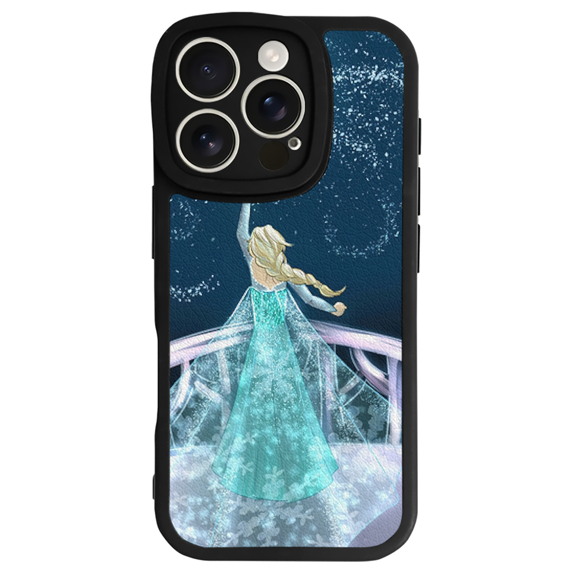 （画像用） アナと雪の女王 アンナ エルサ Frozen Anna Elsa 【iPhone 16シリーズ対応】シリコンスマホケース（レザー調） 材質：シリコン